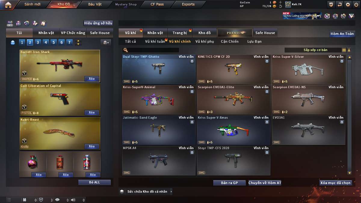 shop acc cf uy tin gia re